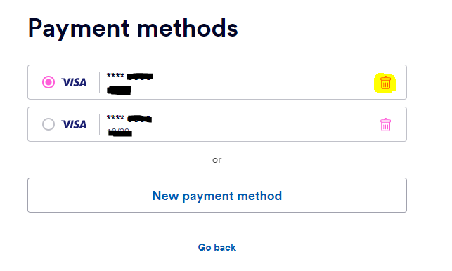 How can I delete my payment method? Ding Support Center